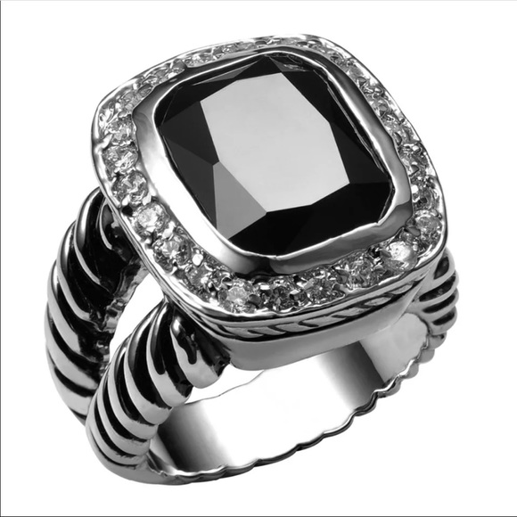 Jewelry - NEW BLACK ONYX 925 STERLING SILVER RING W/…
